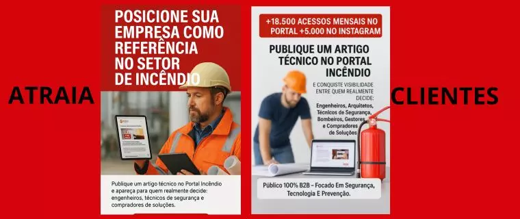 ANUNCIE SUA EMPRESA NO MAIOR PORTAL DO SETOR DE INCÊNDIO DO BRASIL